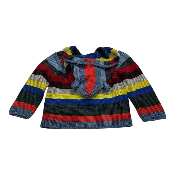 Baby Gap Hooded Striped Sweater Size 6-12 months - Picture 7 of 9
